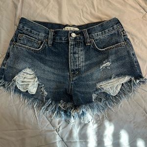 We the free distressed Jean shorts